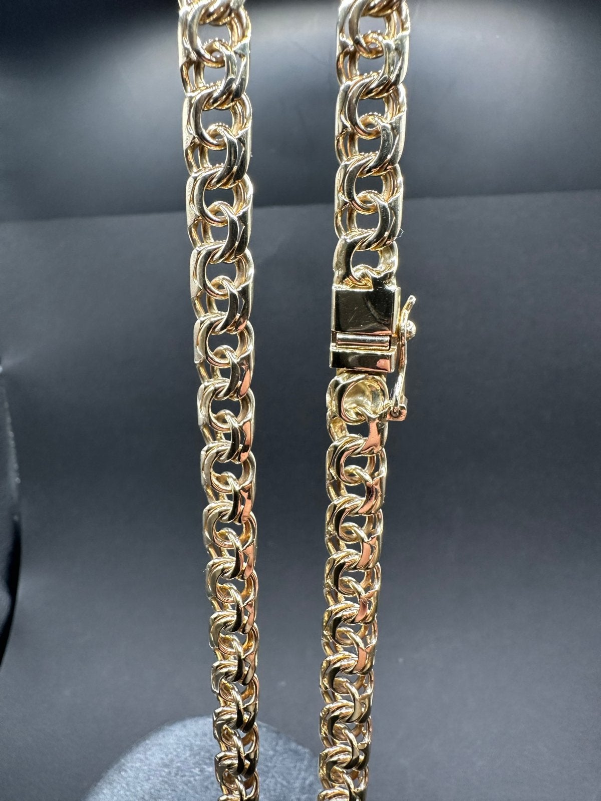 14k Gouden Massieve Bismarck Ketting, Ophalen of Verzenden, Nieuw, Goud