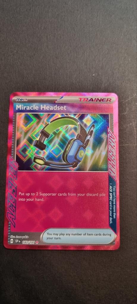 Miracle Headset 183/191 Surging Sparks (SSP 183), Ophalen of Verzenden, Zo goed als nieuw, Losse kaart, Foil