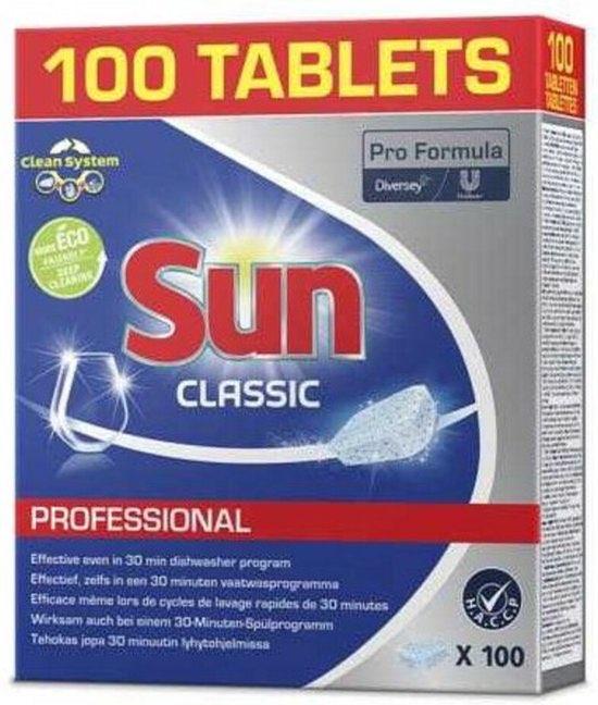 Sun Professional Classic vaatwastabletten - 100 stuks, Verzenden