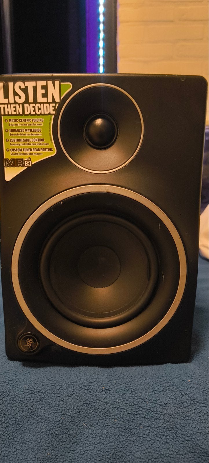Mackie MR5 mk3 Active Studio Monitor (1 Stuk) – Werkt goed, Ophalen of Verzenden, Gebruikt, Overige merken