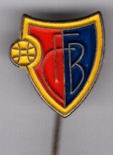 FC BASEL zwitserland zilverkleurig speldje ( Y_085a ), Verzenden, Zo goed als nieuw, Sport, Speldje of Pin