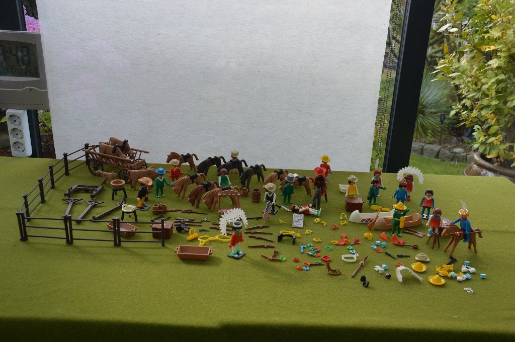 Vintage Playmobil uit de western / cowboys en Indianen serie, Gebruikt, Losse onderdelen, Ophalen of Verzenden, Country