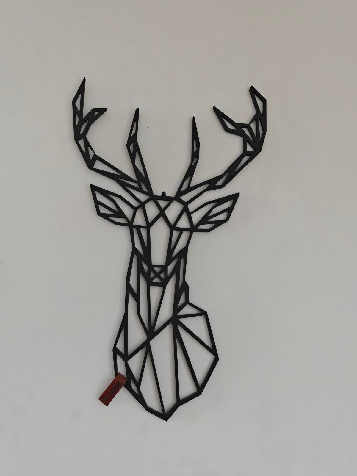 Muurdecoratie Hert van fbrk. - Modern en Stijlvol, Metaal, Wandsculptuur, Zwart, Ophalen of Verzenden