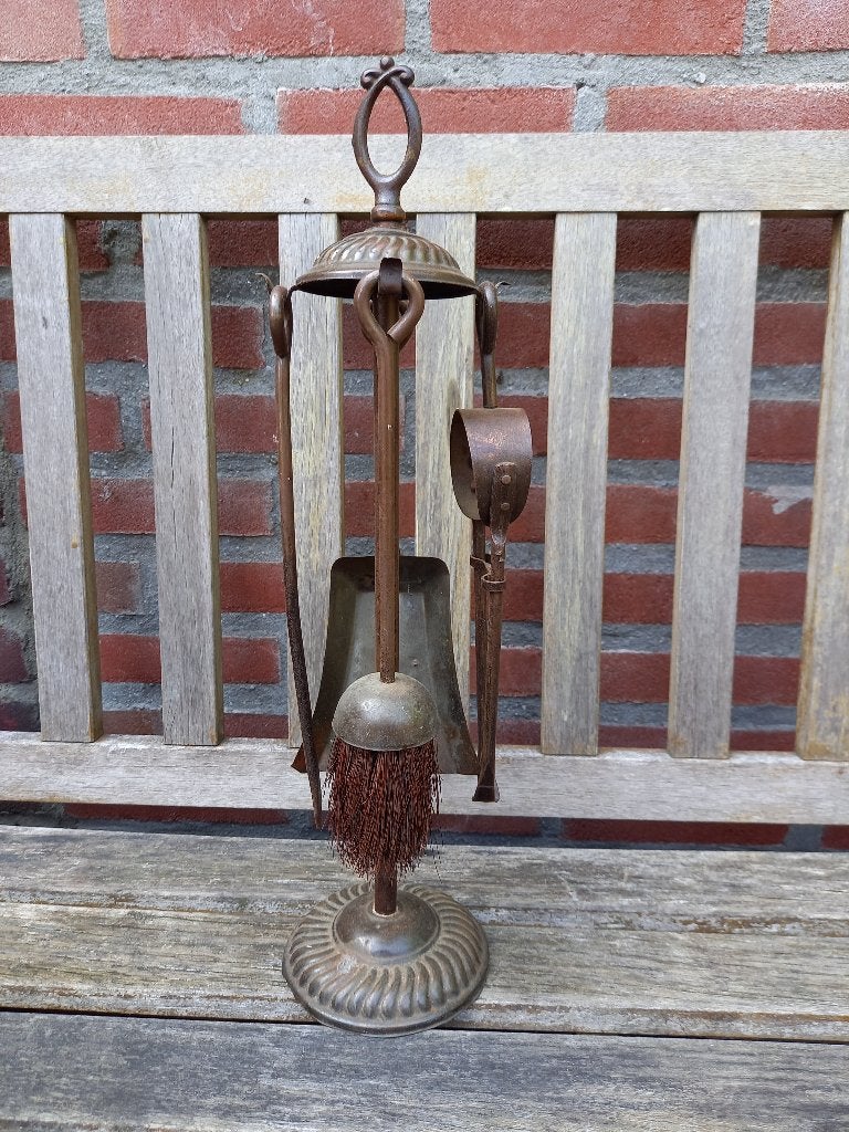 Oud Haardsetje / Haardset, Antiek en Kunst, Ophalen of Verzenden