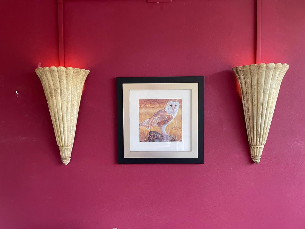 Beige wandlampen, Huis en Inrichting, Lampen | Wandlampen, Ophalen, Gebruikt, Overige materialen