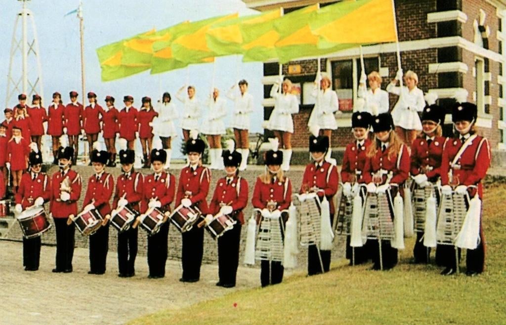 801241 Showband Lemmer Fr Nette oude kaart Onbeschreven, Verzamelen, Ophalen of Verzenden, 1960 tot 1980, Ongelopen, Friesland
