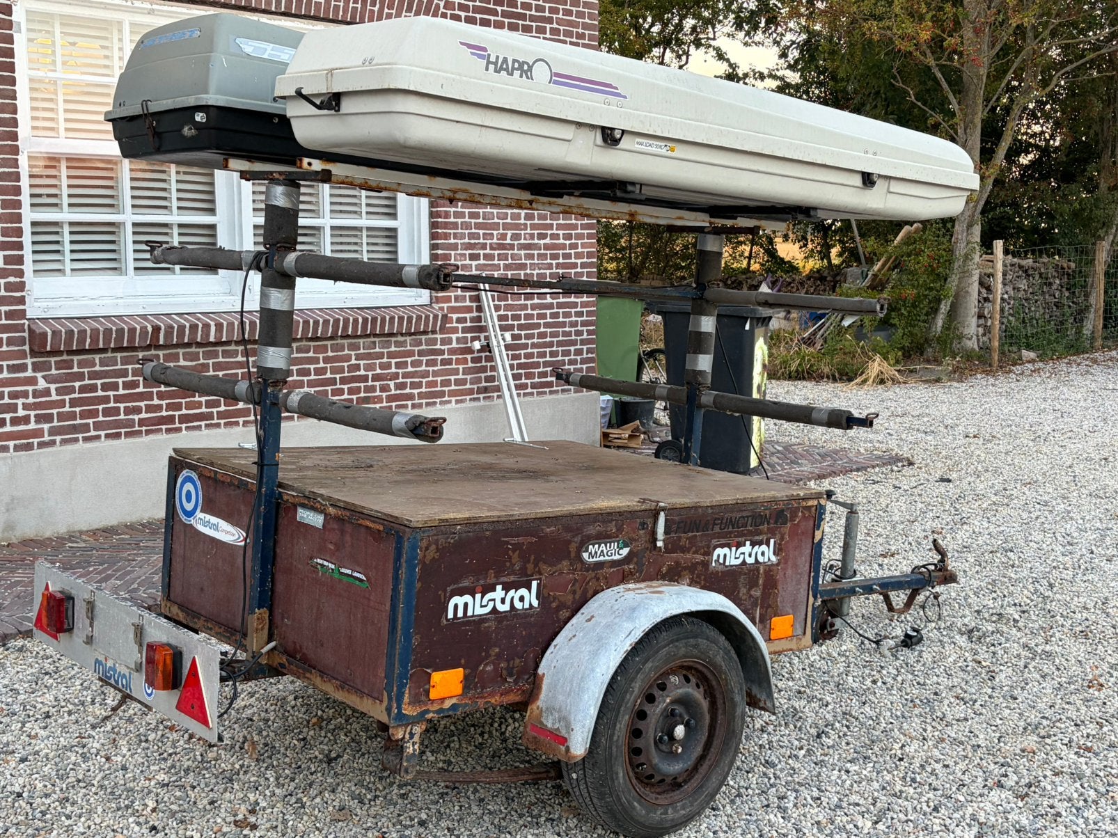 Surfkar met 2 skiboxen, Watersport en Boten, Ophalen, Zo goed als nieuw