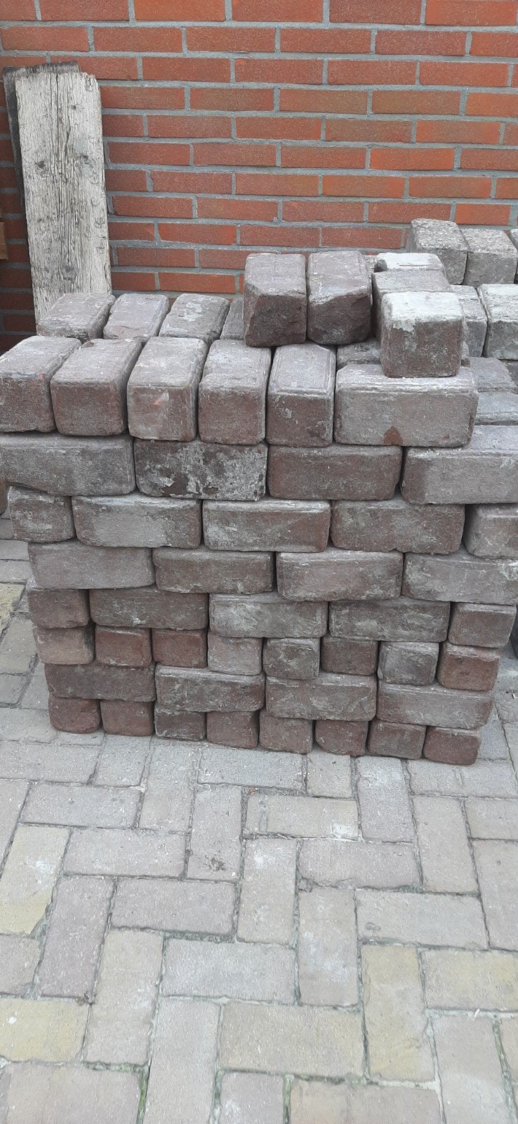 Ruim 100 blokstenen, Tuin en Terras, Ophalen, Gebruikt, Overige typen, Minder dan 5 m²