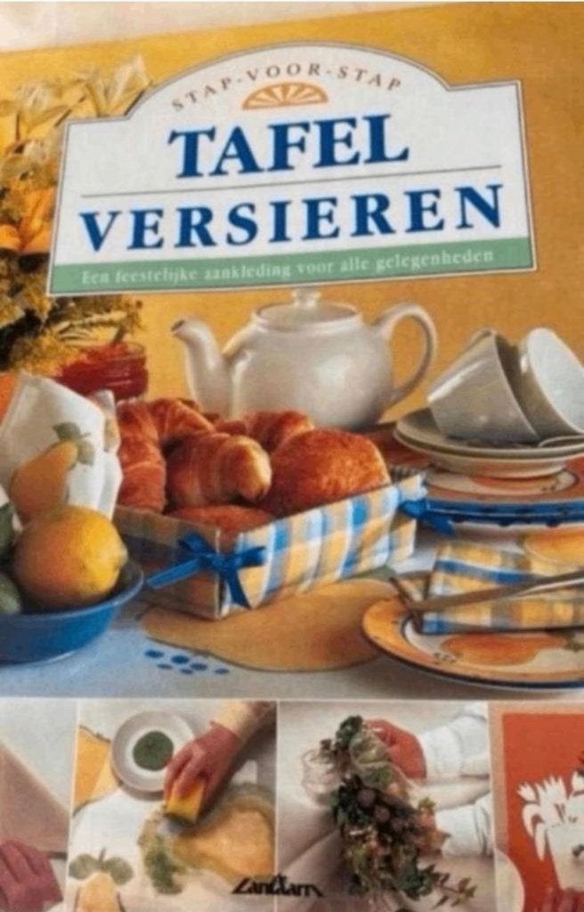 TAFEL versieren E. Levitte, Verzenden, Zo goed als nieuw