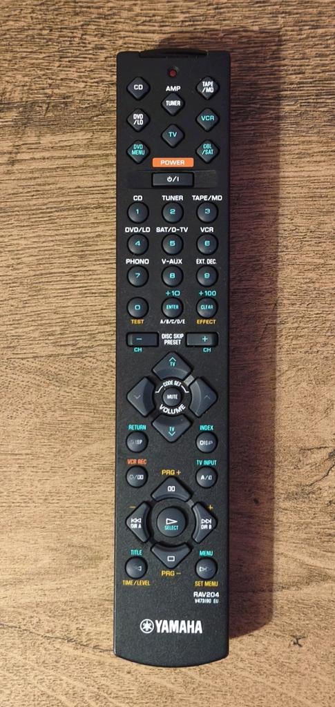 Yamaha RAV204 V473190 EU afstandsbediening, Ophalen of Verzenden, Gebruikt, Origineel, Receiver of Versterker