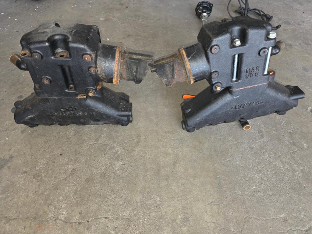 Aftermarket uitlaatspruitstukken (manifolds) met elbows – Me, Watersport en Boten, Ophalen of Verzenden, Gebruikt