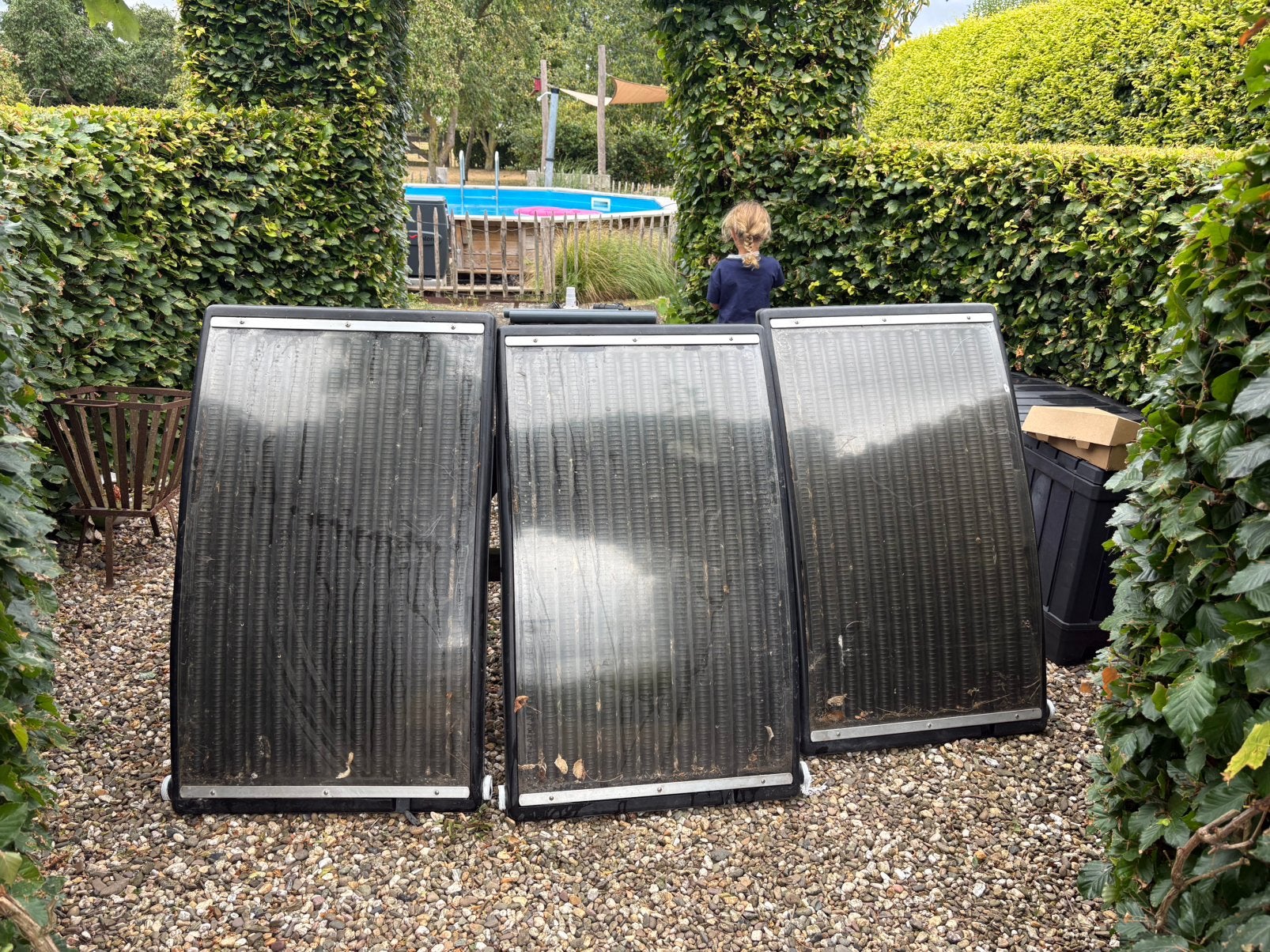 Zonneverwarmingspanelen voor zwembad., Ophalen, Gebruikt, Verwarming