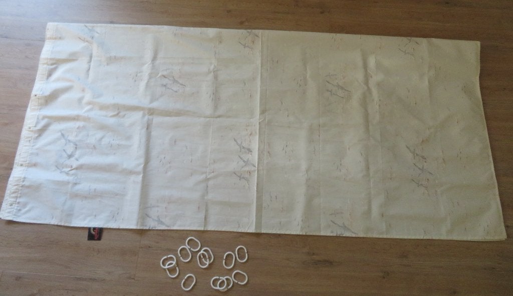 Spirella douchegordijn met vogels creme-beige, Ophalen of Verzenden, Zo goed als nieuw, Overige kleuren, Overige typen