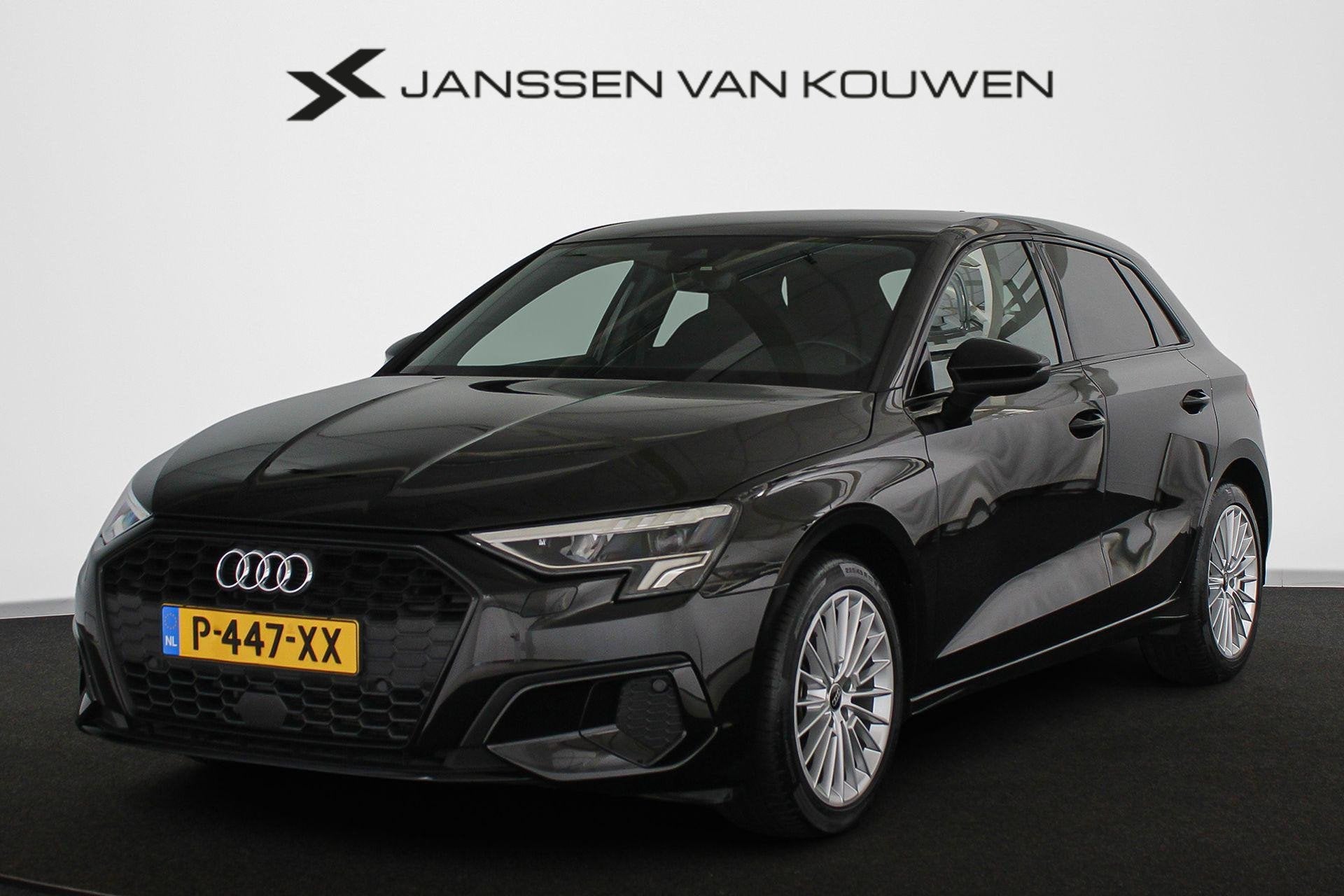 Audi A3 Sportback 35 TFSI Advanced Automaat Stoelverwarming, Auto's, Stof, 4 cilinders, 150 pk, Zwart