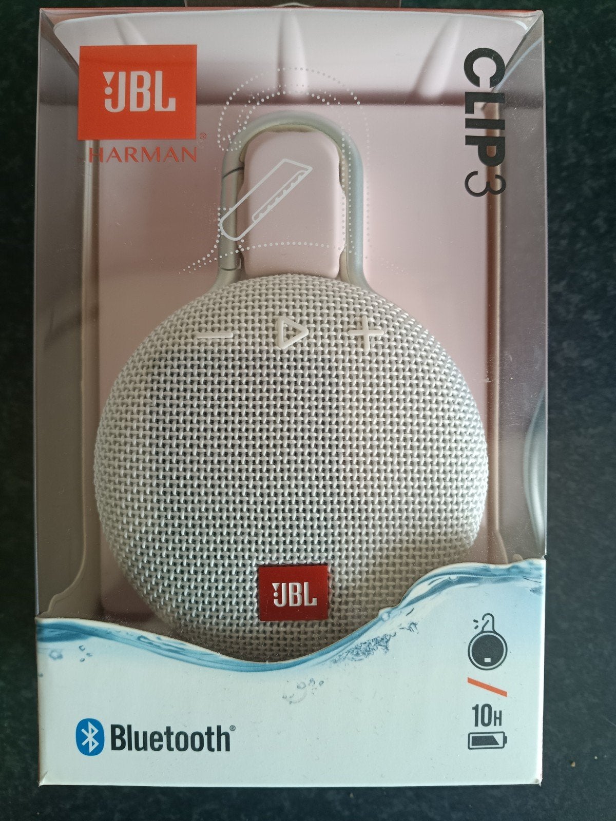 JBL Clip 3 Bluetooth speaker - wit, JBL, Overige typen, Nieuw, Ophalen of Verzenden