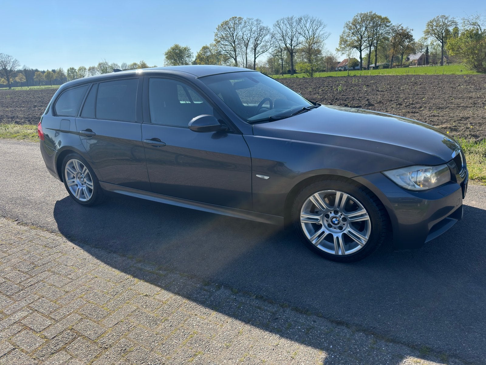 BMW 3-Serie 2.0 318 I Touring 105KW AUT 2008 Grijs, Auto's, BMW, Automaat, 1995 cc, 1435 kg, Stationwagon