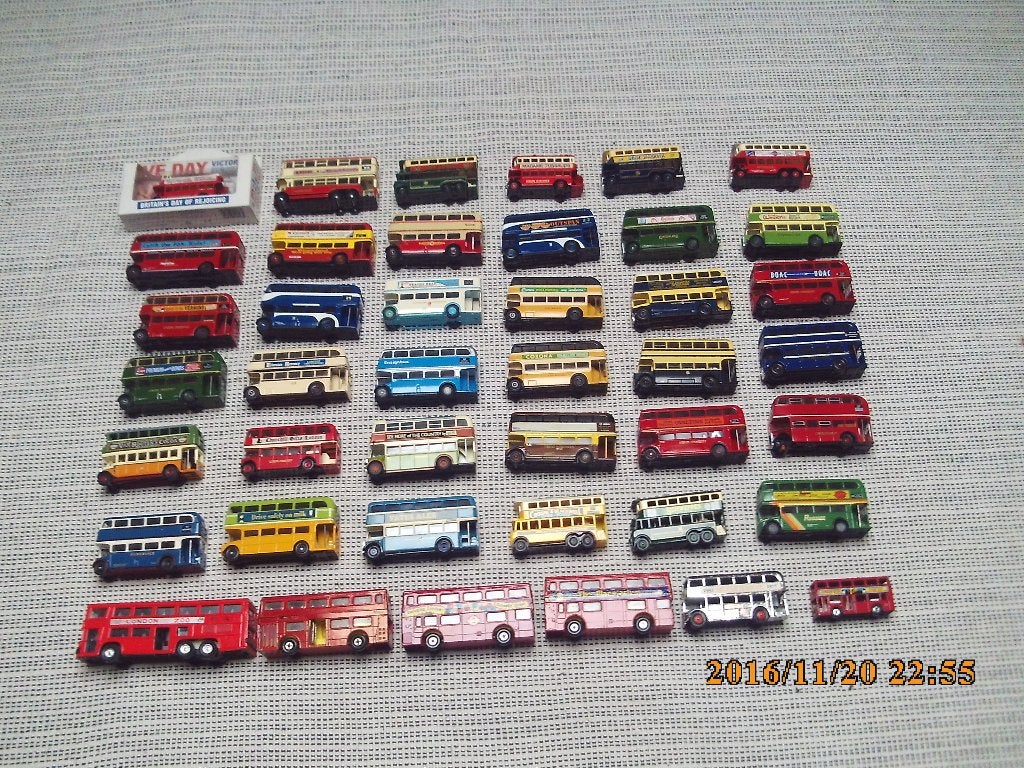 Corgi, Matchbox etc. 42 dubbeldekker bussen., Ophalen of Verzenden, Nieuw, Bus of Vrachtwagen, Corgi