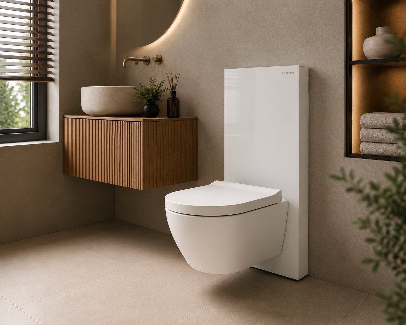 2x Geberit Monolith Toiletmodule Wit Glas – Nieuw in doos, Ophalen, Toilet, Glas, Zo goed als nieuw