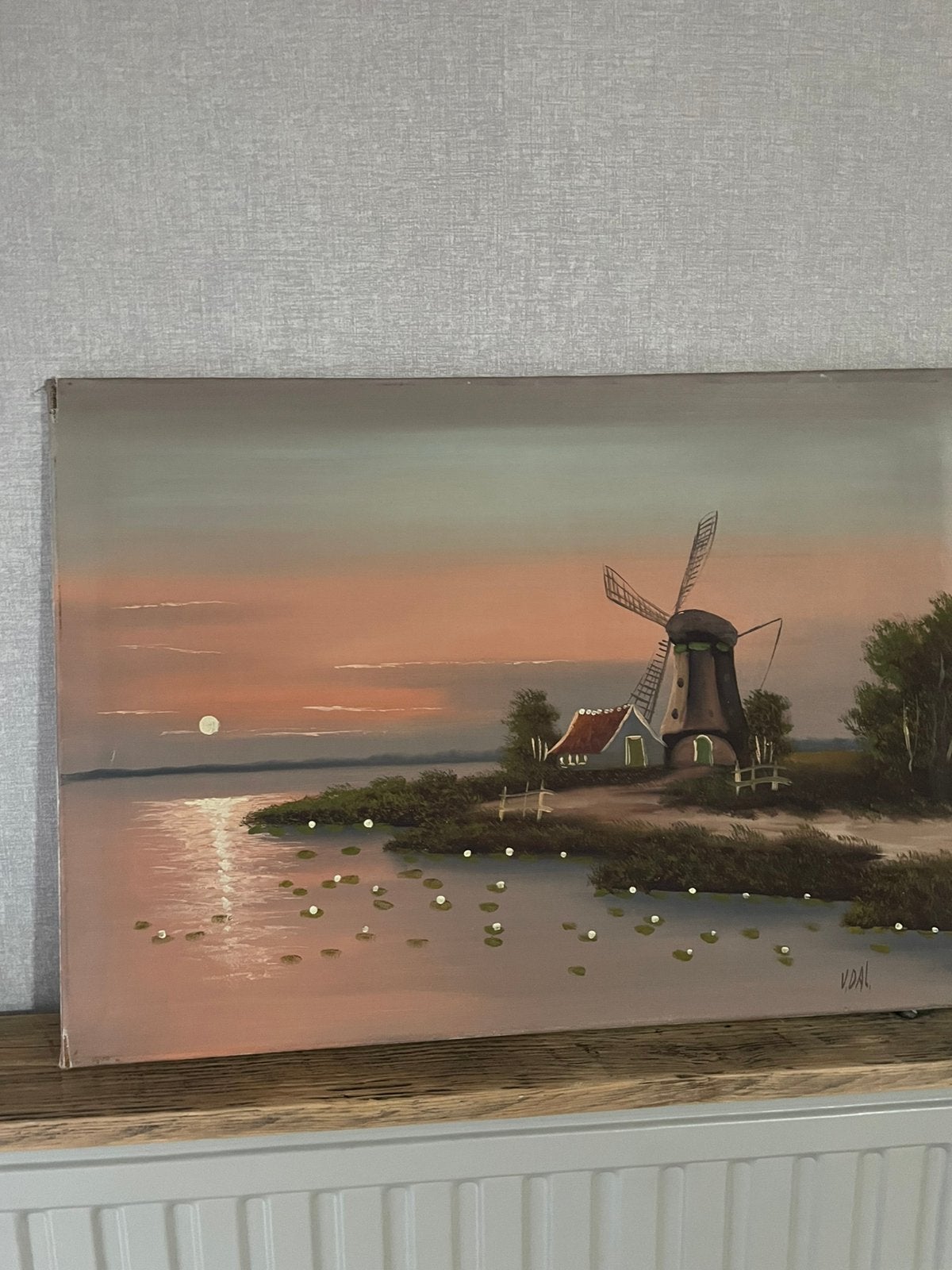 Schilderij klasiek Nederlands Landschap, Ophalen