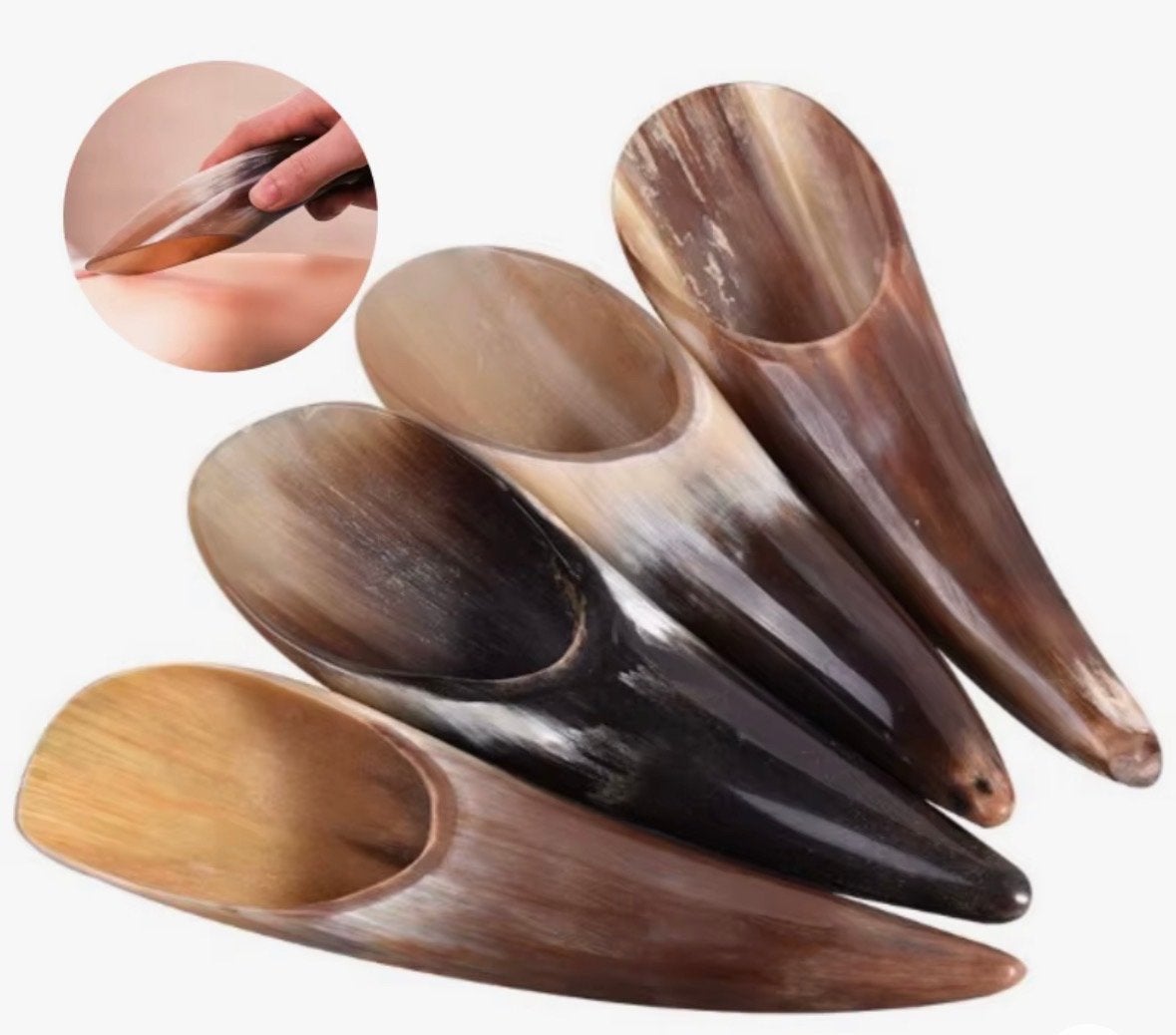 Gua Sha Hoorn Massage Schraper - Natuurlijk en Effectief, Ophalen of Verzenden, Nieuw, Overige typen