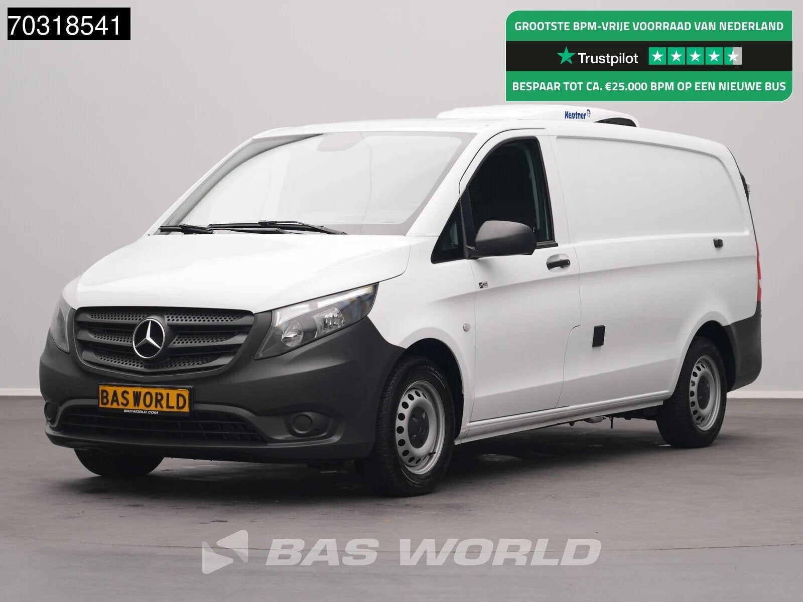 Mercedes Vito 116 Automaat Kerstner Koelwagen L2H1 Airco Cru, Auto's, Bestelauto's, Automaat, Stof, Gebruikt, Euro 6