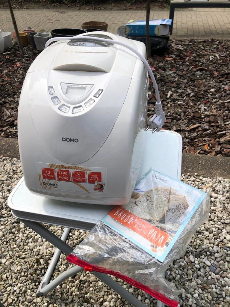 Domo Broodbakmachine B3970 - 12 programma's, glutenvrij, Witgoed en Apparatuur, Meer dan 10 programma's, 800 tot 1200 gram deeg