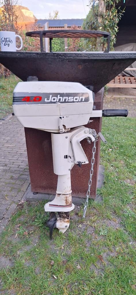 Johnson 4.0 buitenboordmotor, Ophalen, Gebruikt, Motor en Techniek, Zeilboot of Motorboot