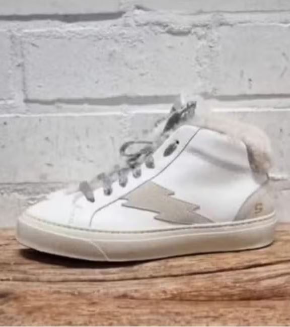 Stokton - Prachtige leren sneakers maat 41 - Nieuw €255, Kleding | Dames, Wit, Nieuw, Ophalen of Verzenden, Sneakers of Gympen