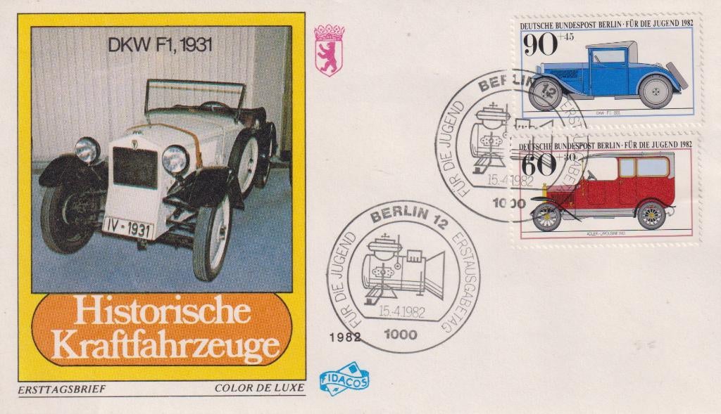 Duitsland Berlijn 1982 Historische Autos DKW F1, 1931, Verzenden, Onbeschreven, Europa