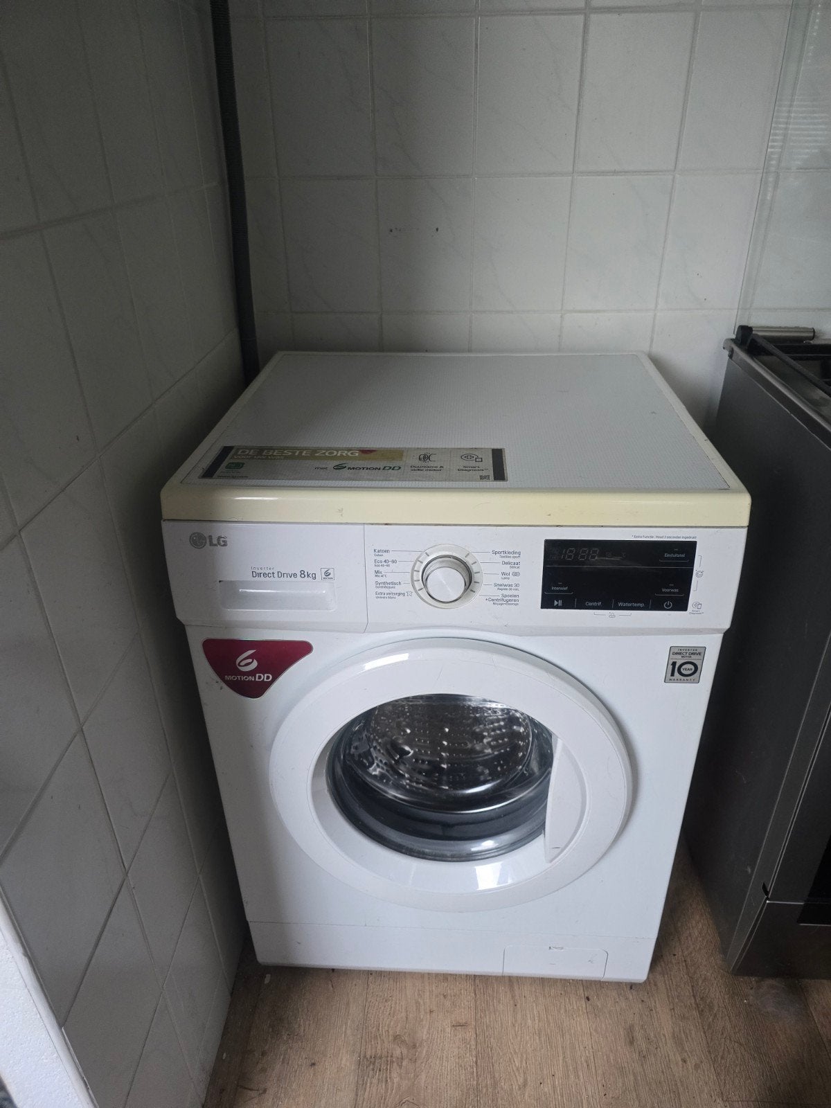 LG Direct Drive 8kg Wasmachine - Zo goed als nieuw, Ophalen, 1200 tot 1600 toeren, 8 tot 10 kg, Zo goed als nieuw