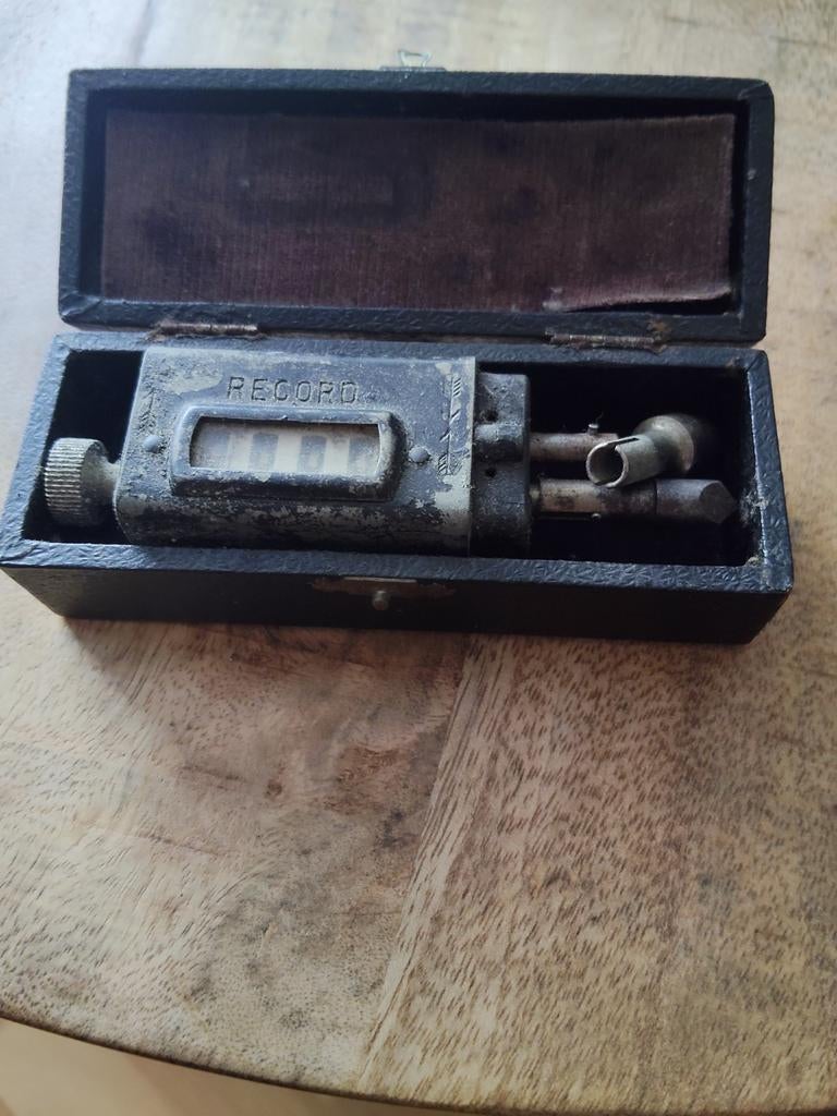 Vintage Record Tally Counter in doosje, Ophalen of Verzenden