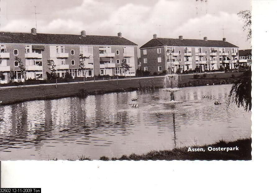 Ansichtkaart 	Assen	Oosterpark, Verzenden, 1940 tot 1960, Ongelopen, Drenthe