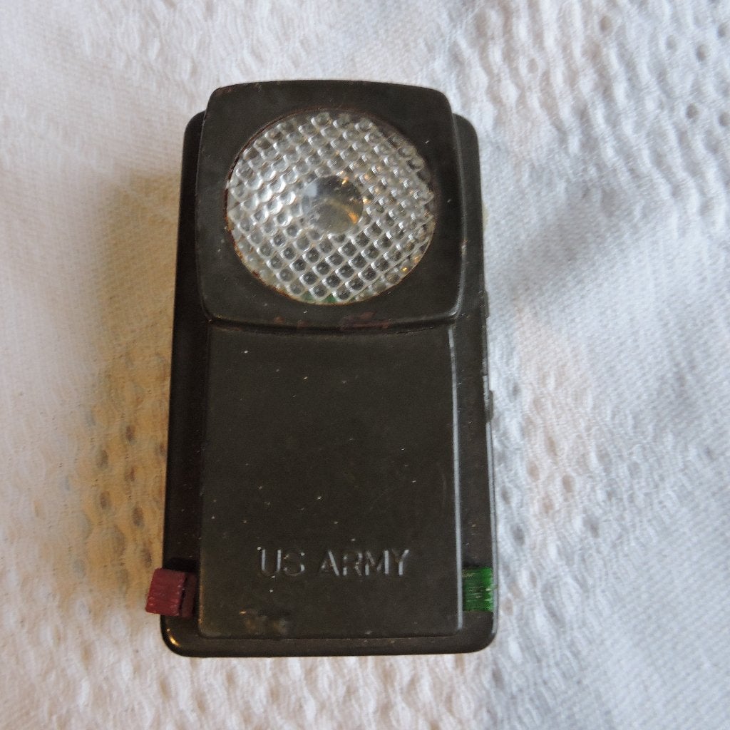 US Army zaklamp Amerikaans militair seinlicht, Verzamelen, Ophalen of Verzenden, Landmacht, Amerika, Overige typen