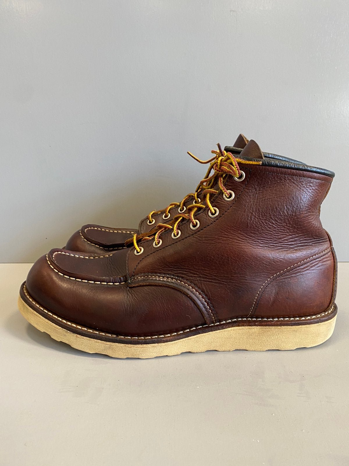 Red Wing 8138 6inch moc toe oil briar slick US10,5D/44, Bruin, Boots, Ophalen of Verzenden, Gedragen