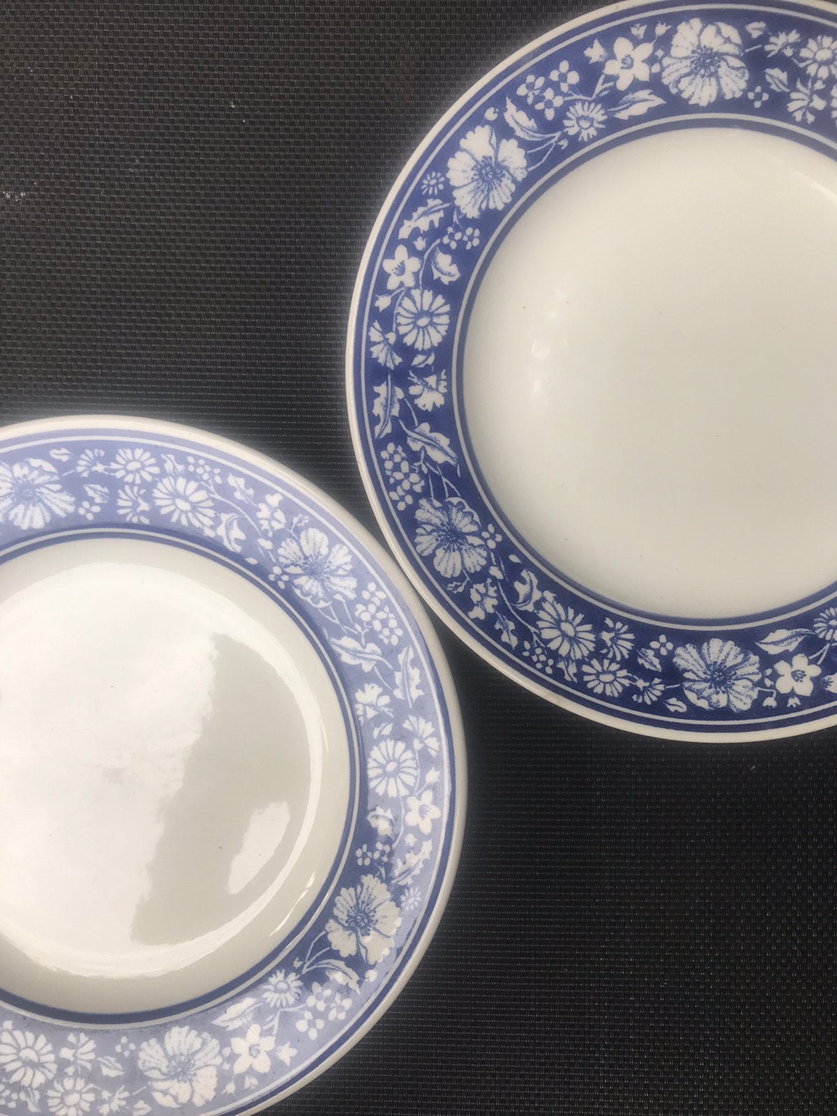 2 Blauw-witte Engelse borden, Ophalen of Verzenden, Zo goed als nieuw, Bord(en), Overige stijlen