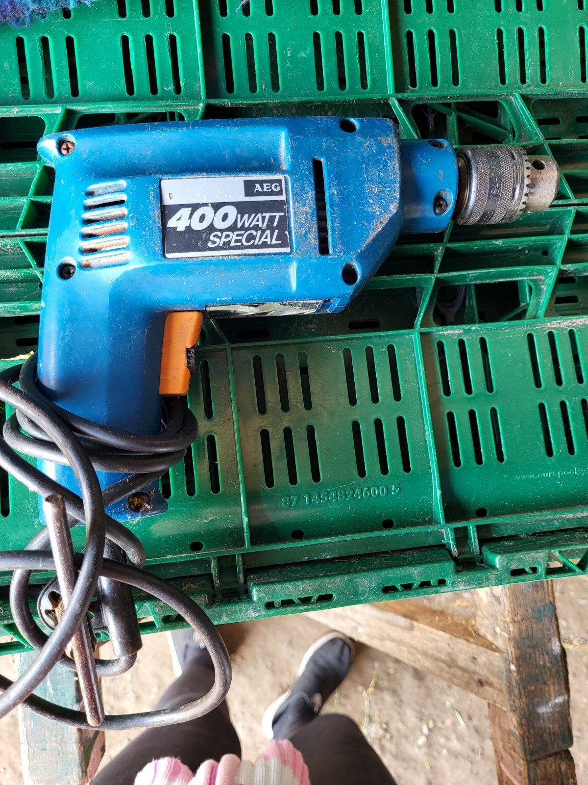 AEG 400 Watt Special Boormachine, Ophalen of Verzenden, Gebruikt, 400 tot 600 watt, Boormachine