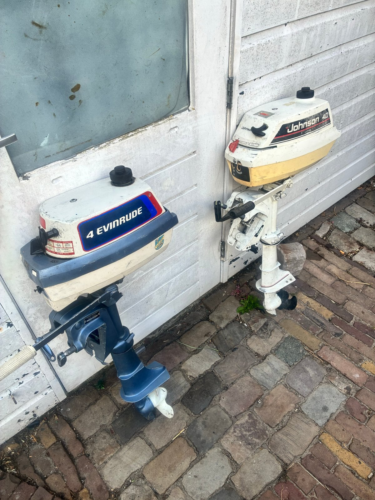 2x opknap 4 PK 2Takt. Johnson & Evinrude buitenboordmotoren, Watersport en Boten, Ophalen, Gebruikt