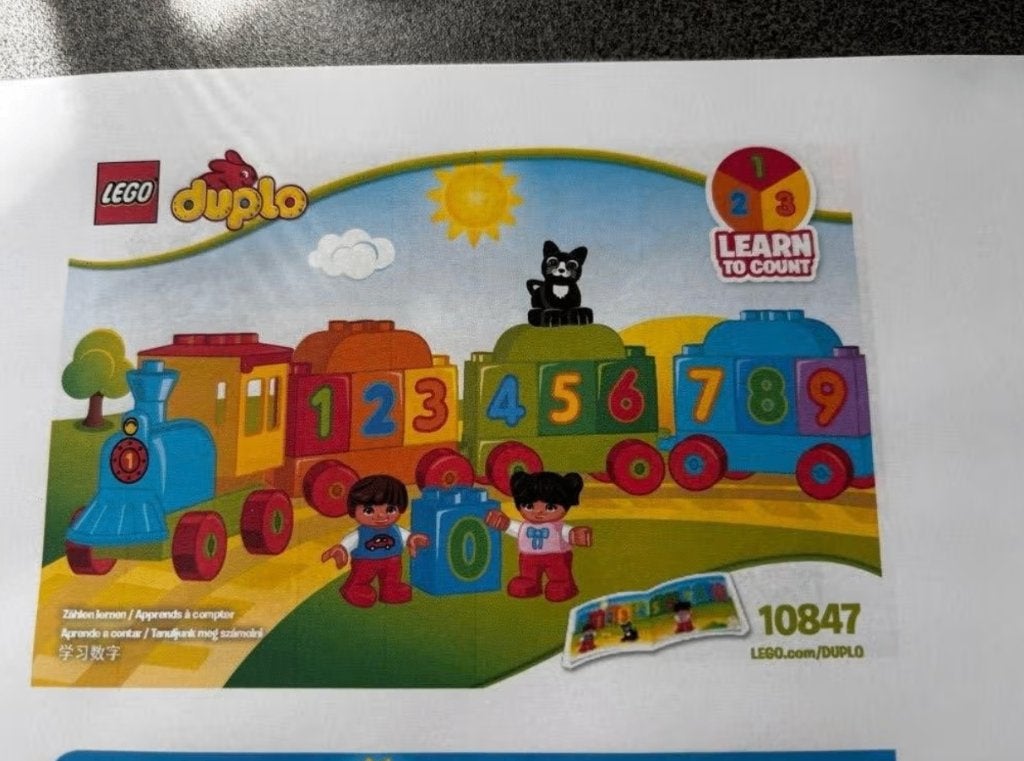Duplo Getallentrein (10847), Overige thema's, Inclusief instructies, Ophalen of Verzenden, Zo goed als nieuw