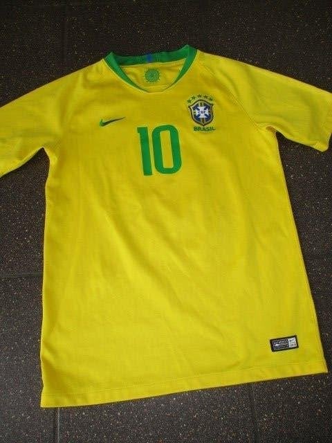 Nike brasil origineel voetbal shirt neymar maat 36 S ZGAN, Overige kleuren, Nike, Ophalen of Verzenden, Zo goed als nieuw