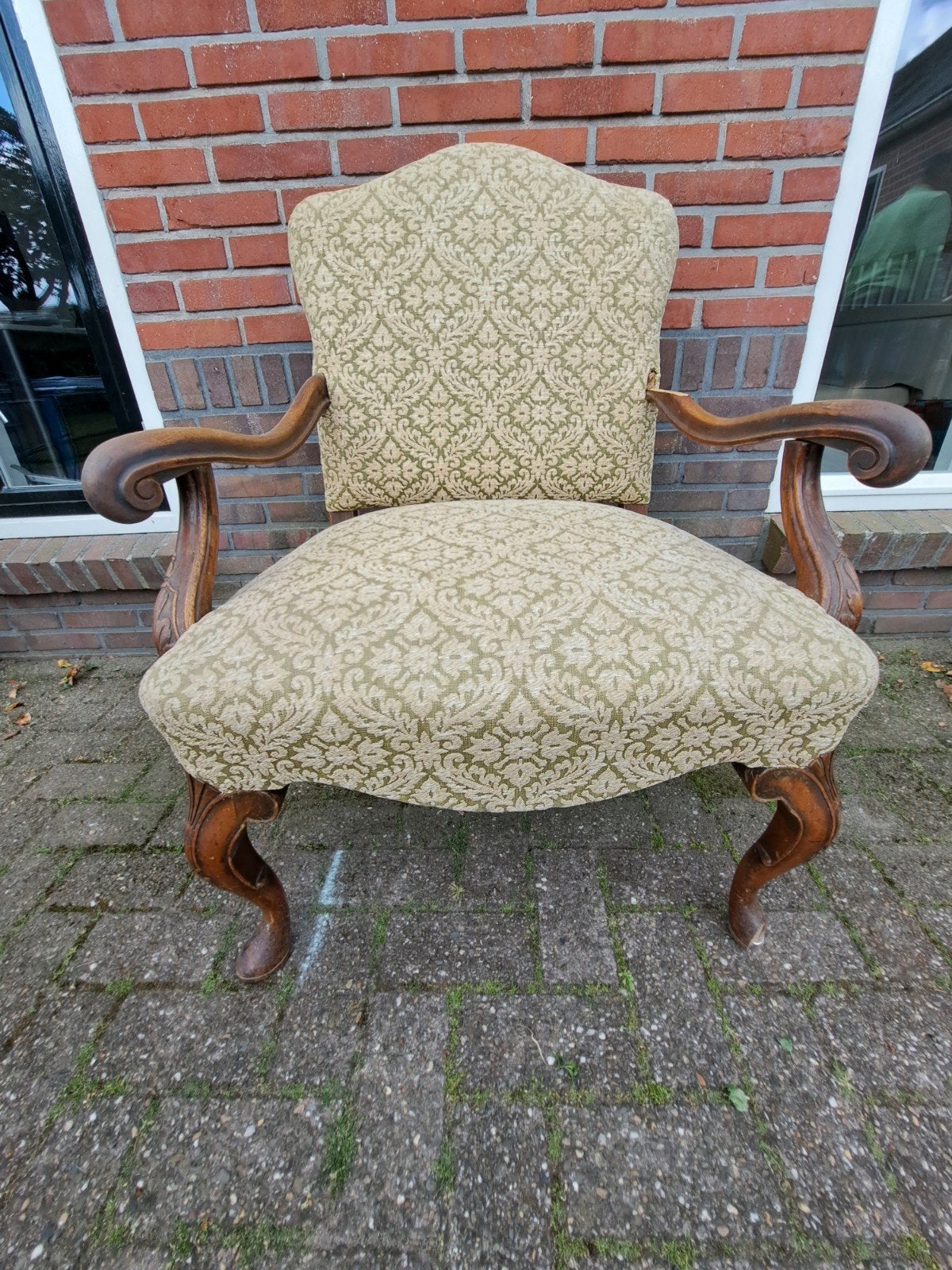 Ouderwetse fauteuil, Ophalen, Gebruikt, Minder dan 75 cm, 50 tot 75 cm