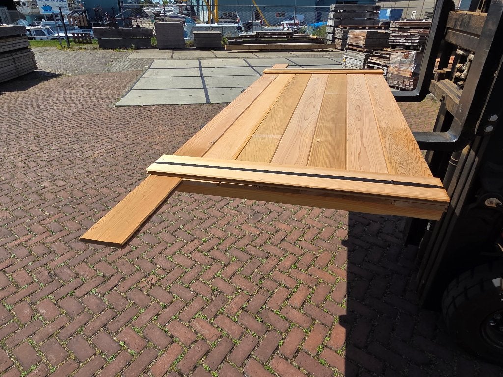 Red Cedar puntgroef 18x135 mm - nr: HP41, Ophalen, Nieuw, 180 tot 250 cm, Planken