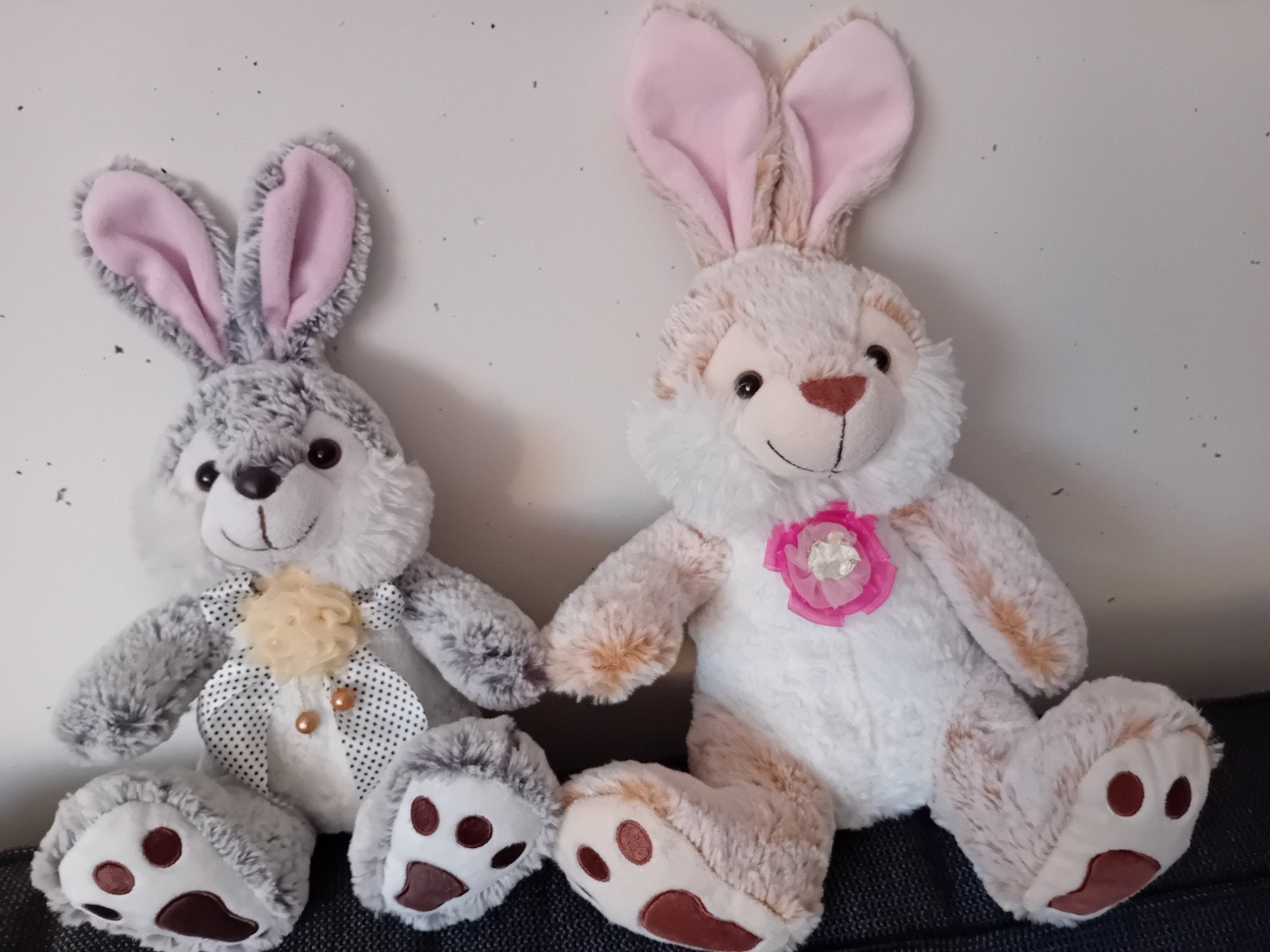 Nicotoys schattinge zacht 2 x knuffel konijnen . Nieuw, Ophalen, Nieuw, Konijn, Middelgroot (20 tot 80 cm)