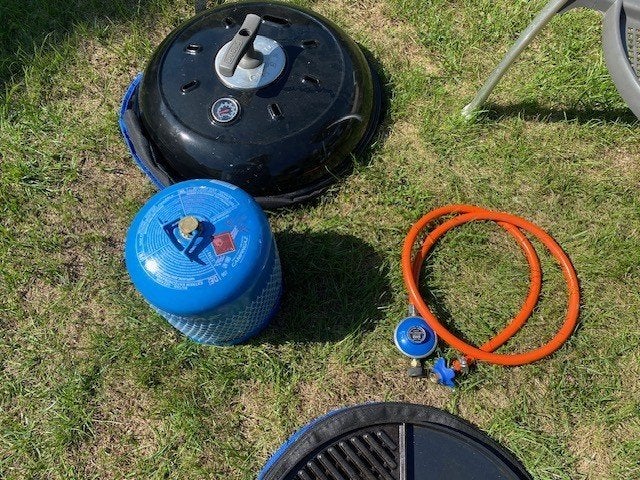 skottle braai, Ophalen, Gebruikt, Cadac