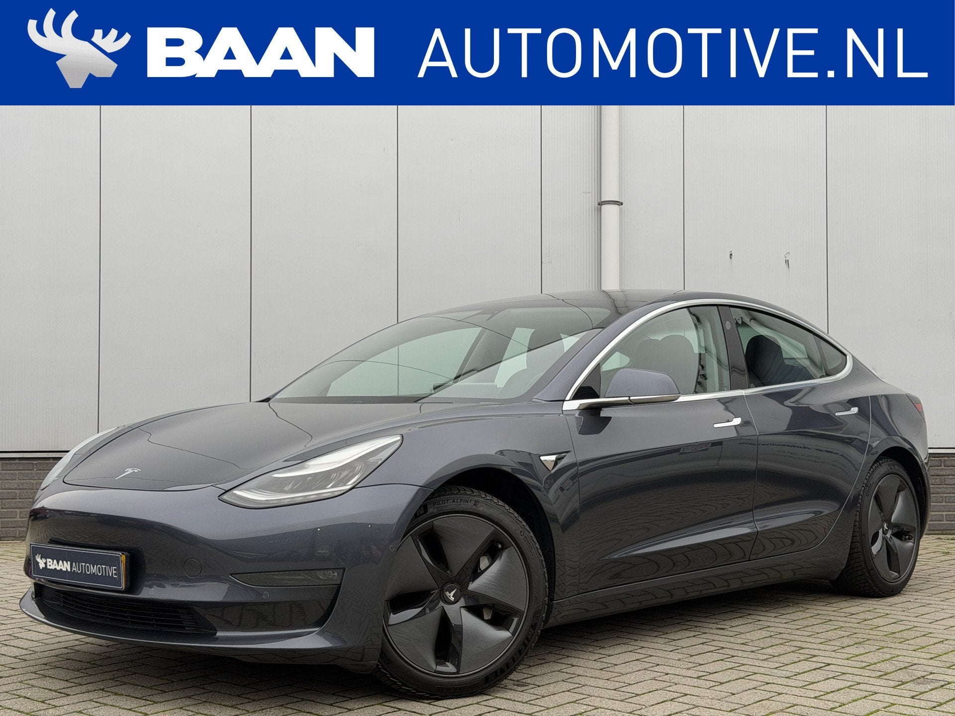 Tesla Model 3 Long Range AWD 75 kWh | Autopilot | (bj 2019), 1000 kg, Zilver of Grijs, 84 €/maand, Te koop