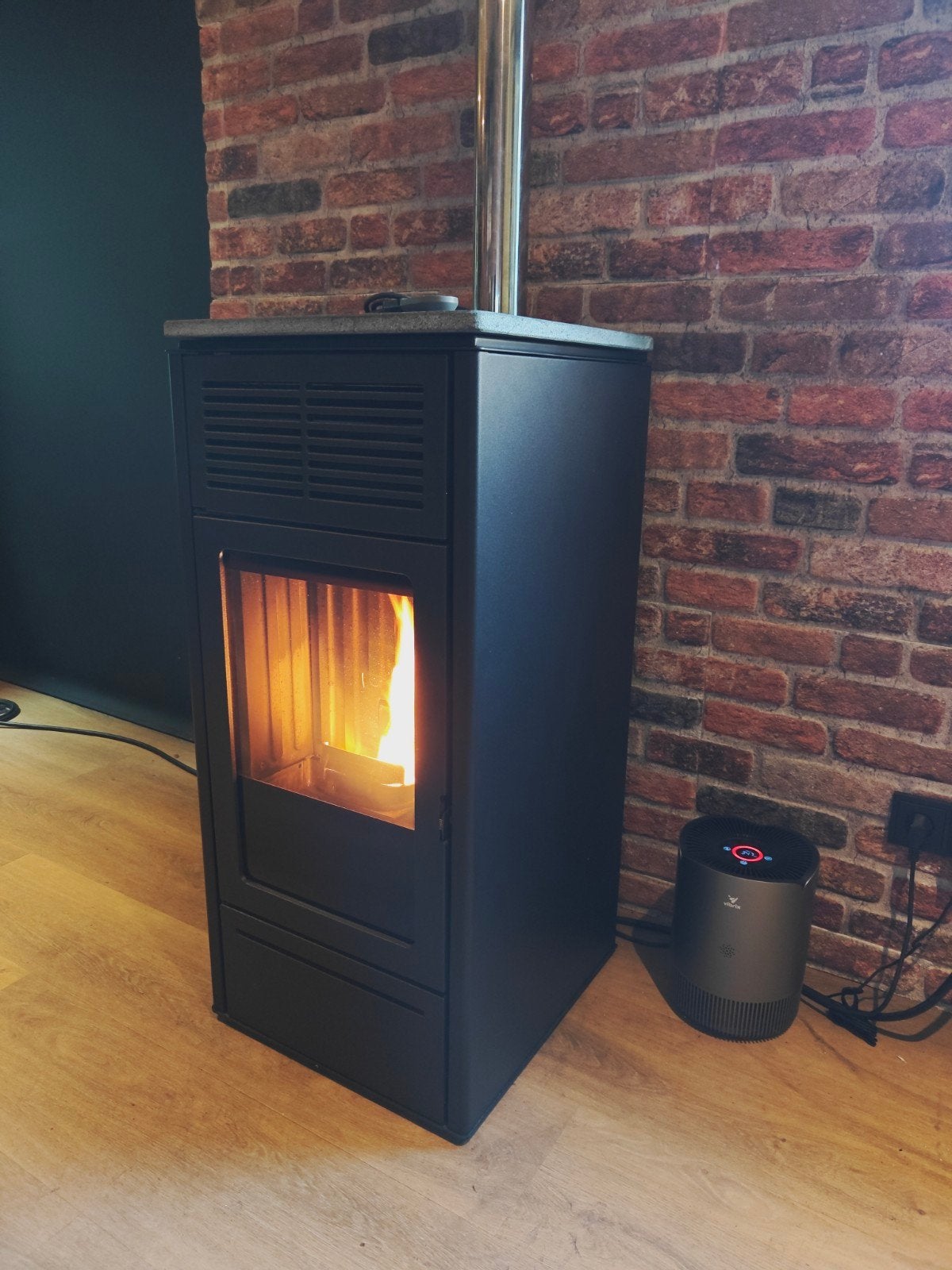 Pelletkachel Edilkamin Slide 2 7kw, Overige brandstoffen, Ophalen of Verzenden, Zo goed als nieuw, Pelletkachel