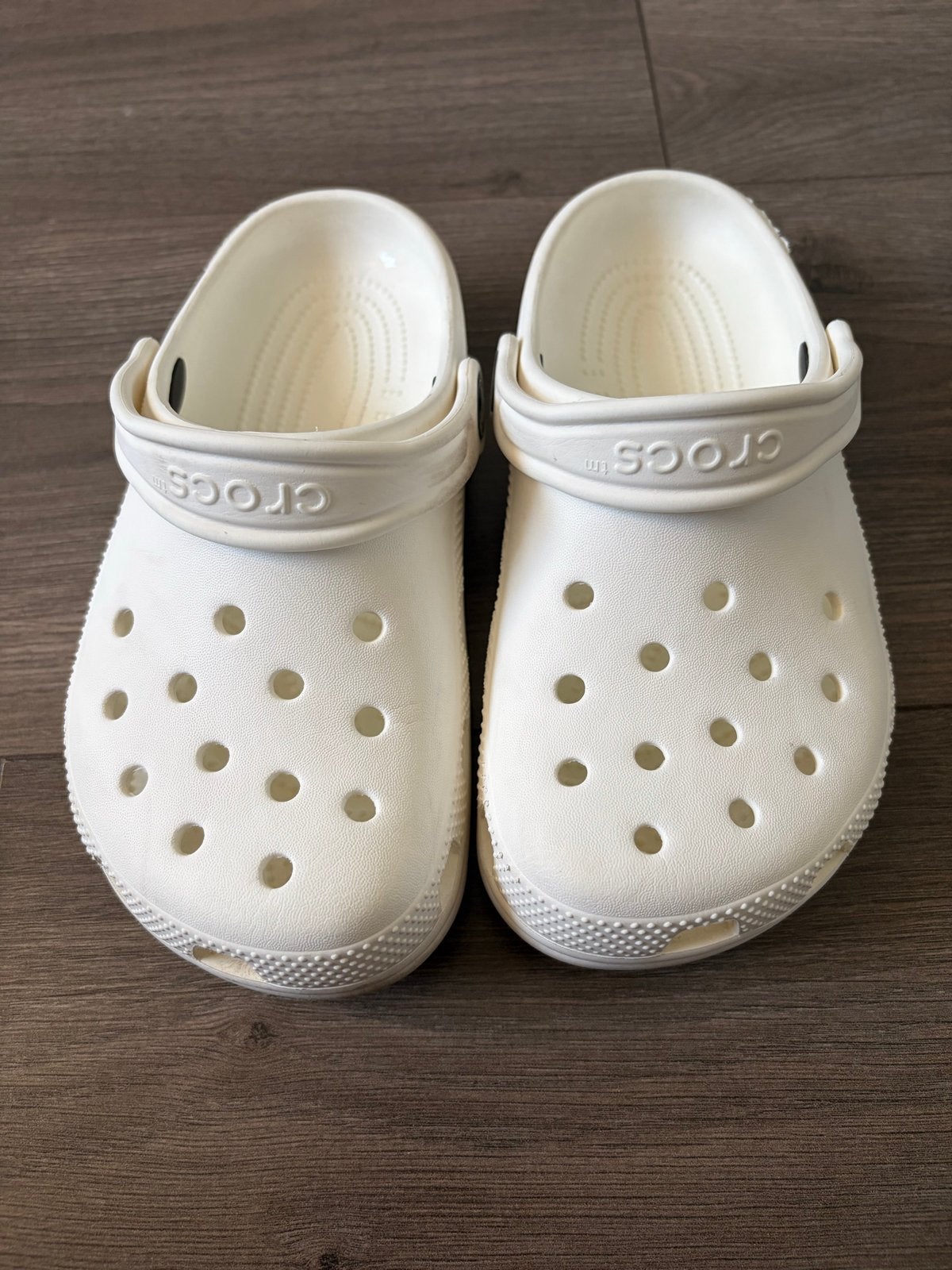 Witte Crocs maat 32-33 (J1), Jongen of Meisje, Overige typen, Ophalen of Verzenden, Zo goed als nieuw