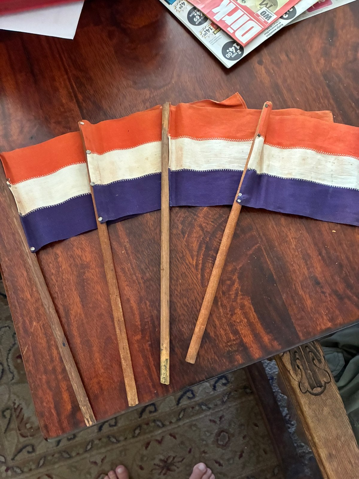 Historische prinsenvlaggen 4 x, Ophalen, Gebruikt