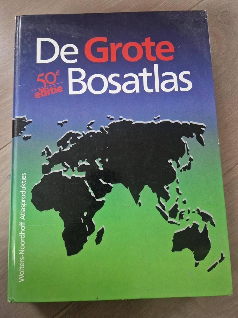 De Grote Bosatlas 50e editie - Wereldatlas, Boeken, Gelezen, Bosatlas, 2000 tot heden, Ophalen of Verzenden