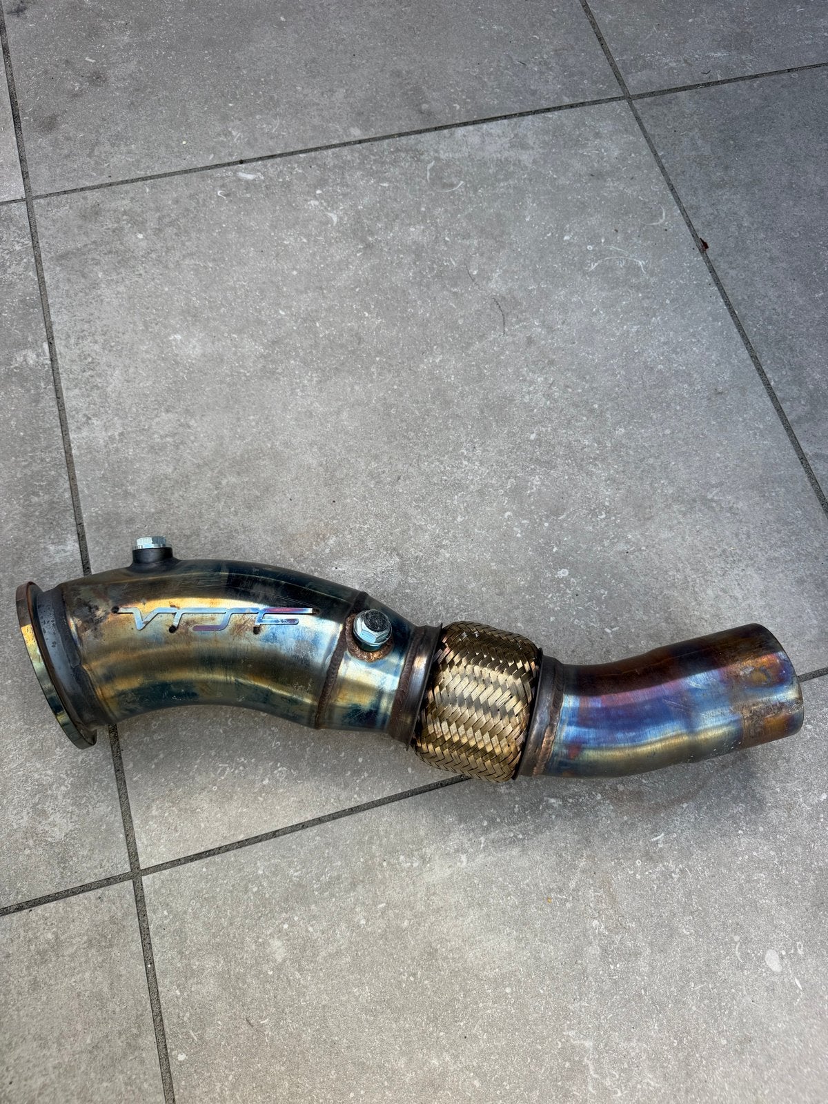 VRSF Catless Downpipe voor BMW B48 Motoren, Auto-onderdelen, Uitlaatsystemen, Ophalen, Gebruikt, BMW
