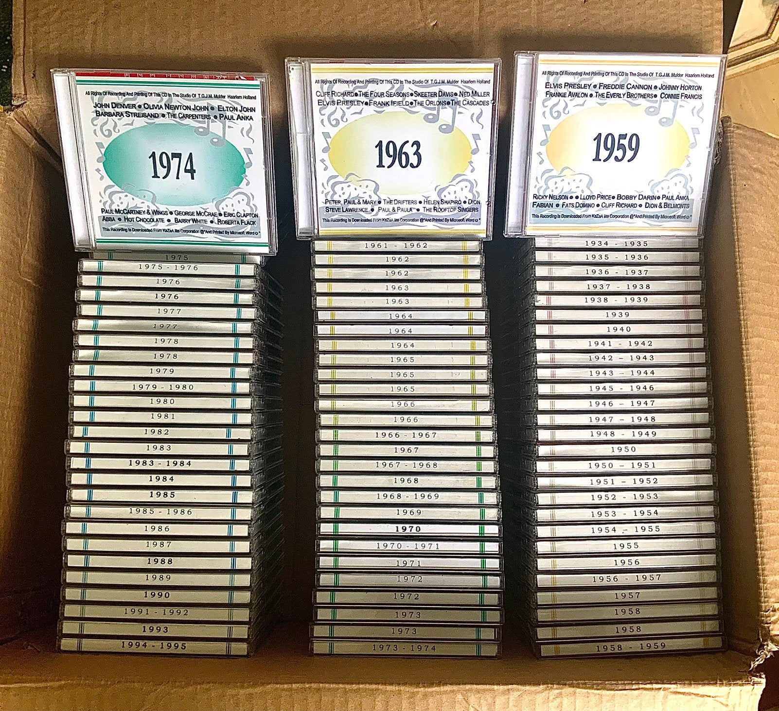 Muziek cd’s 1987 - 1995, Ophalen, Zo goed als nieuw